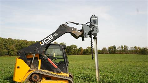 hydro rammer skid steer|skid steering post drivers.